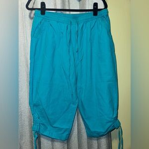 Rebecca Malone Turquoise Capri Pants